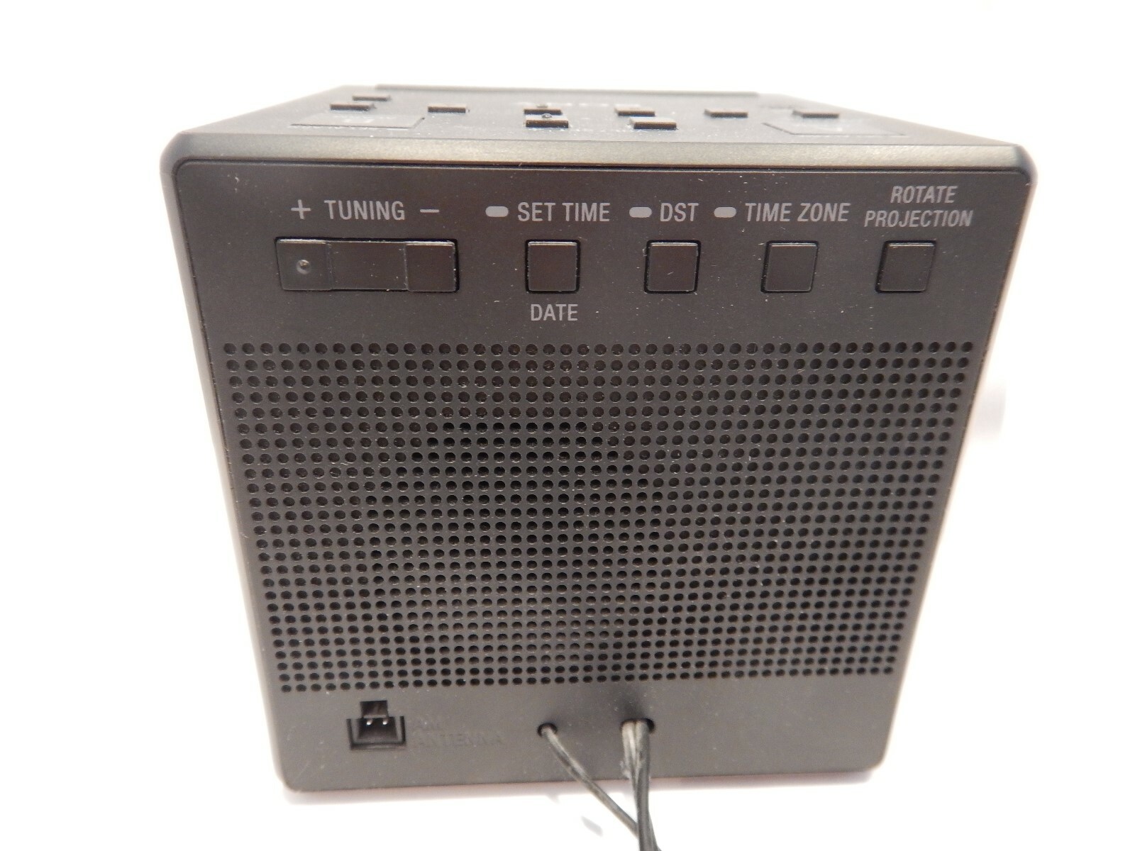 Sony ICF-C1PJ AM/FM Alarm Clock Radio with Projection and Mirrored Face Black