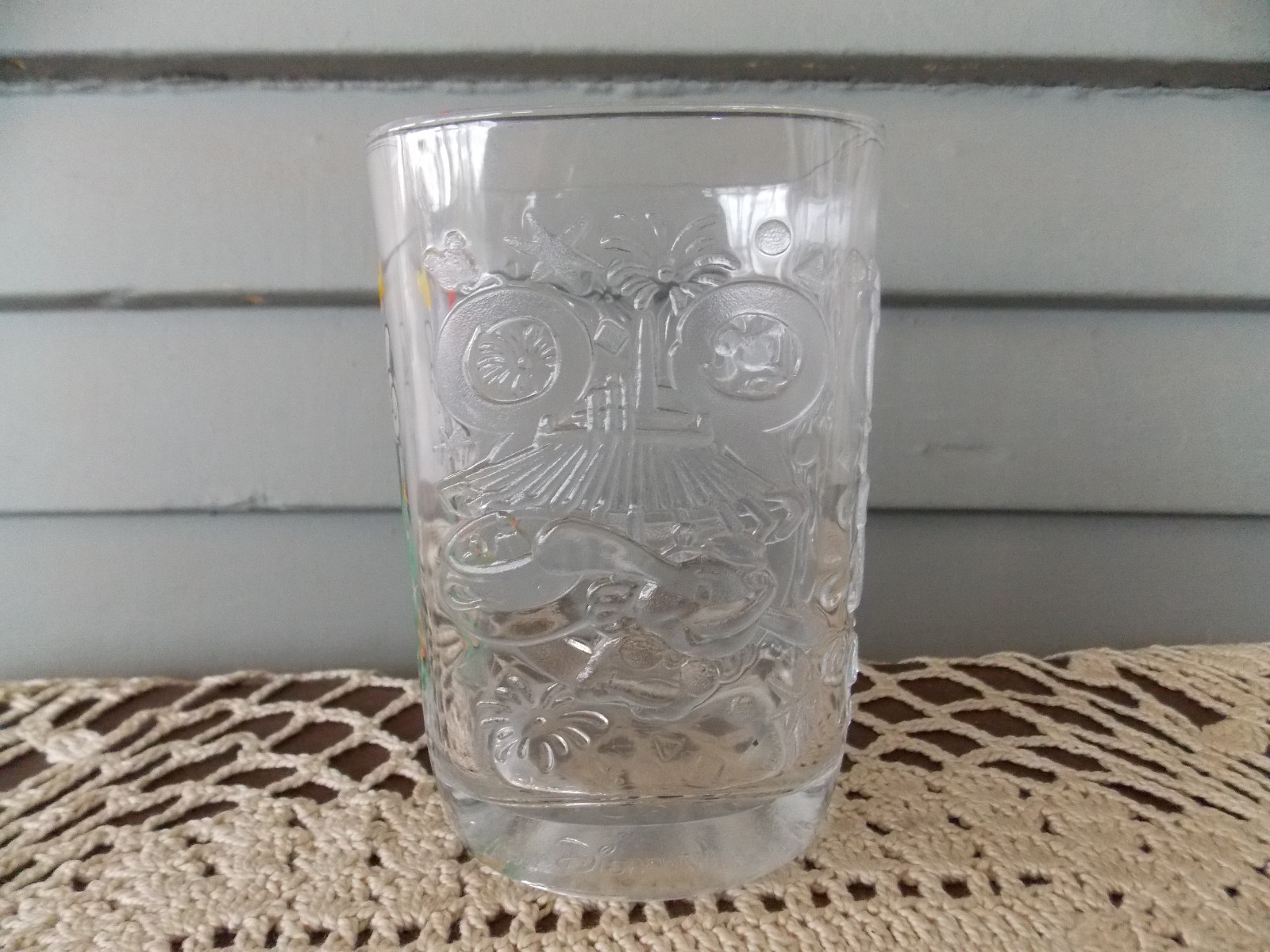 Vintage McDonald's 2000 Disney World Magic Kingdom Square Glass Tumbler Mickey