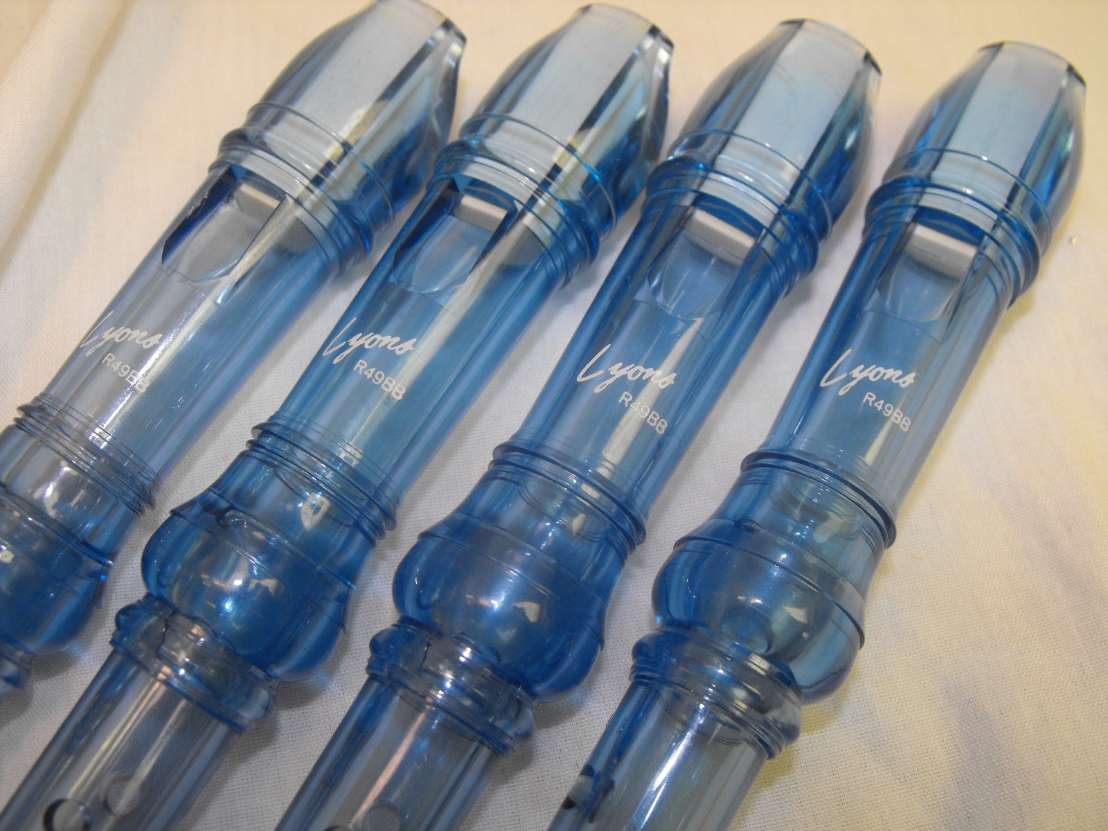 4 LYONS R49BB RECORDER/FLUTE BLUE