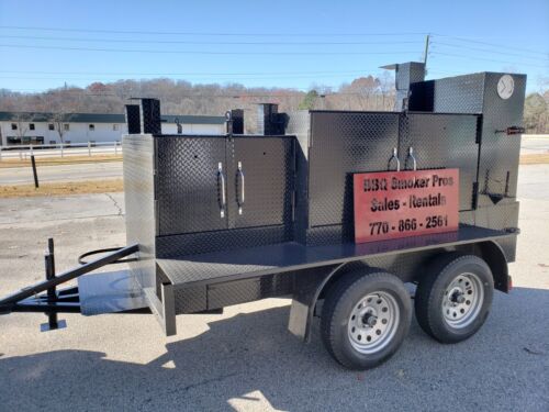 Rotisserie Pro Double Gril Master BBQ Smoker Grill Trailer Food Truck Concession