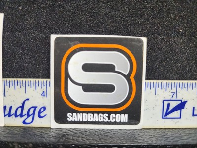 Vintage Coal Mine Helmet Sticker Sandbags.com Tool Supply Blasting Dynamite Use 