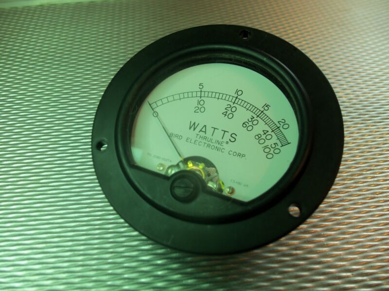 Bird 43 OEM Wattmeter Replacement Meter Face Kit RPK2080-002 Working PULL