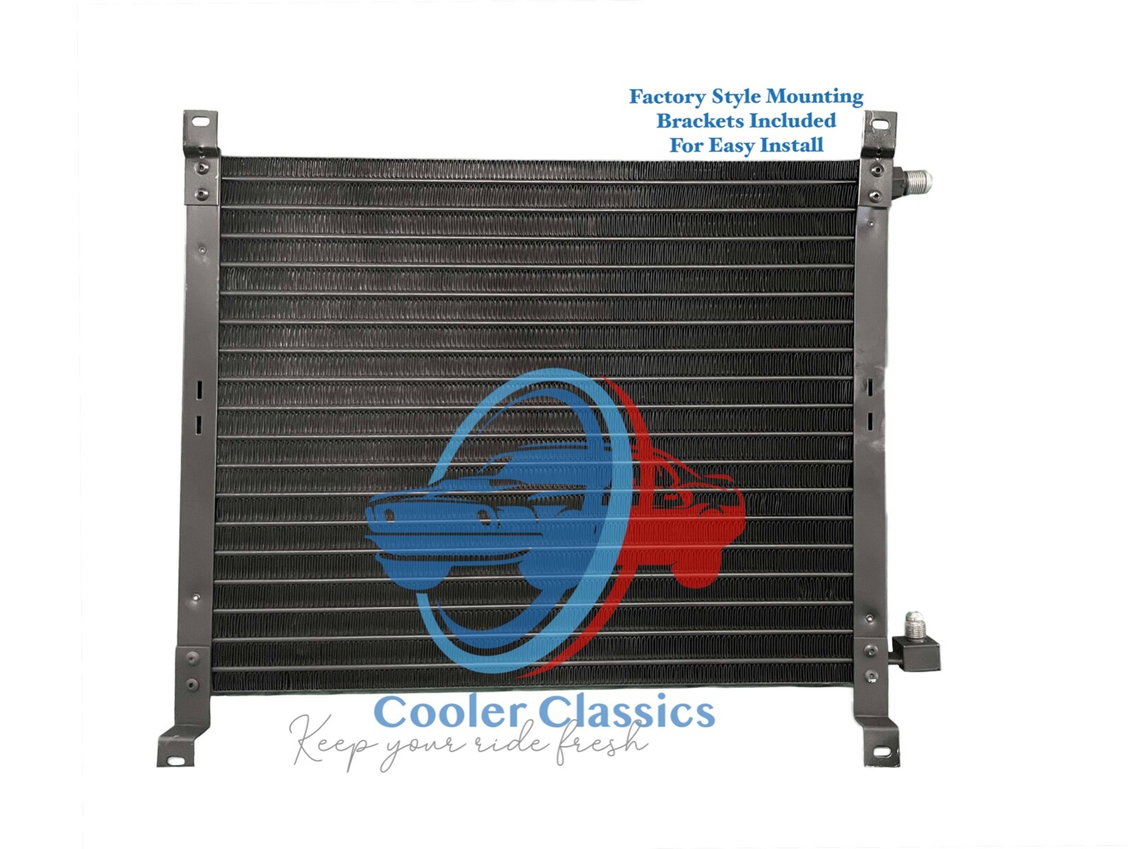 ………………45R……………… 67 68 Ford Mustang Mercury Cougar XR7 AC Condenser AC5140