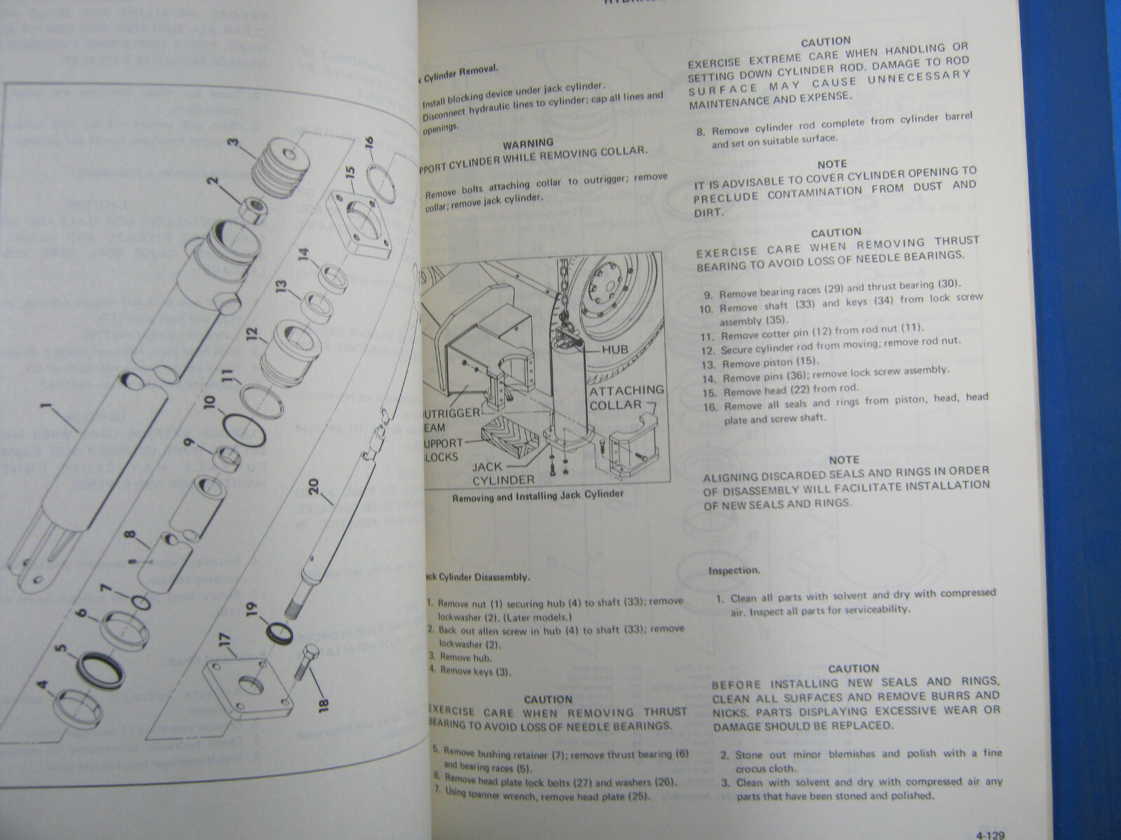 GROVE CRANE  TM1275  SERVICE MANUAL 1975 OEM