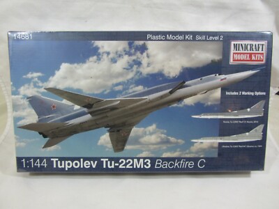 Minicraft - Tupolev Tu-22M3  Backfire C Model Kit  NIB  1:144  (0422HO)  14681