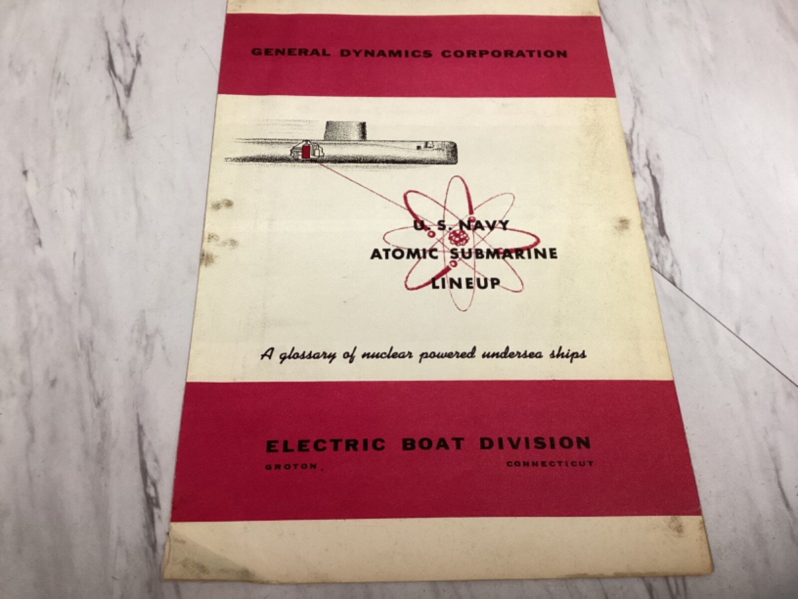 US NAVY Atomic SUBMARINE GENERAL DYNAMICS Lineup-EB | eBay