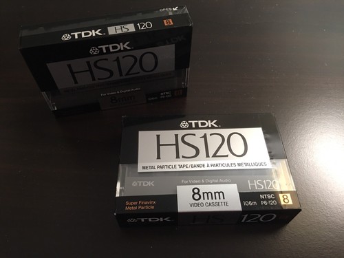 TDK HS120 Metal Particle 8mm 2 Pack Video Tapes