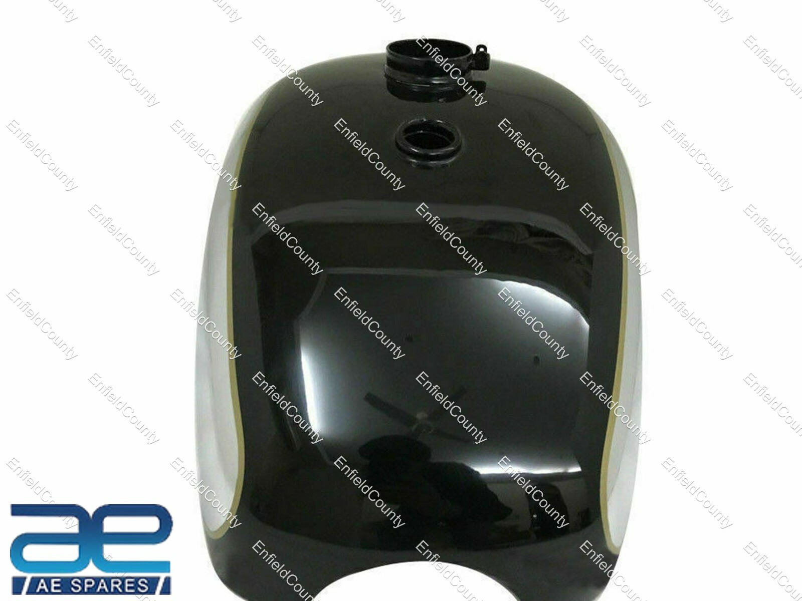 BSA GOLD STAR SCRAMBLES CATALINA 2GALLON CHROME & BLACK PETROL FUEL GAS TANK 