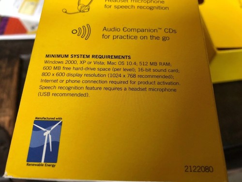 Rosetta Stone Greek Level 1 & 2 WIN/MAC CD-ROM Personal Edition