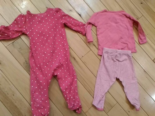 Girls 6 Month 6M Pajama Lot Carters Cotton