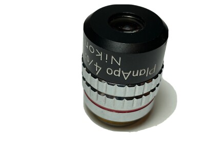 Nikon Microscope Objective PlanApo 4x 160/- 4/0.20 Plan Apo