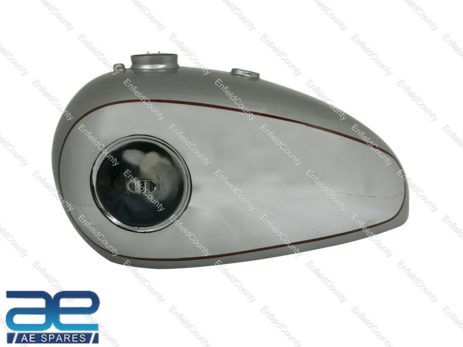 PETROL FUEL TANK CHROME & SILVER 4 GALLAN WITH CAP TAP FOR BSA GOLDSTAR  