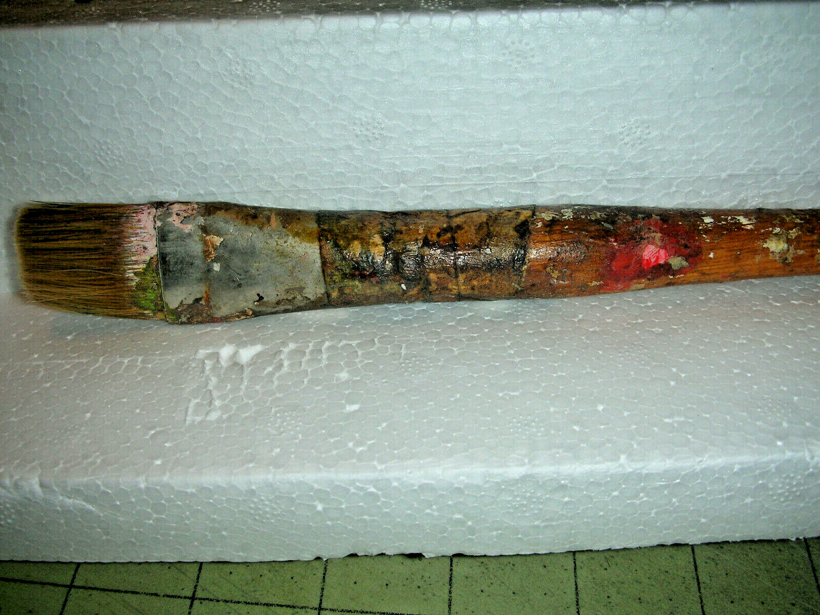 Antique Vintage Artist's Paint Brush 13 1/2