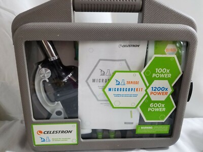 Celestron  Microscope Set. 28 piece set. 1200x power / 600x power / 100x power