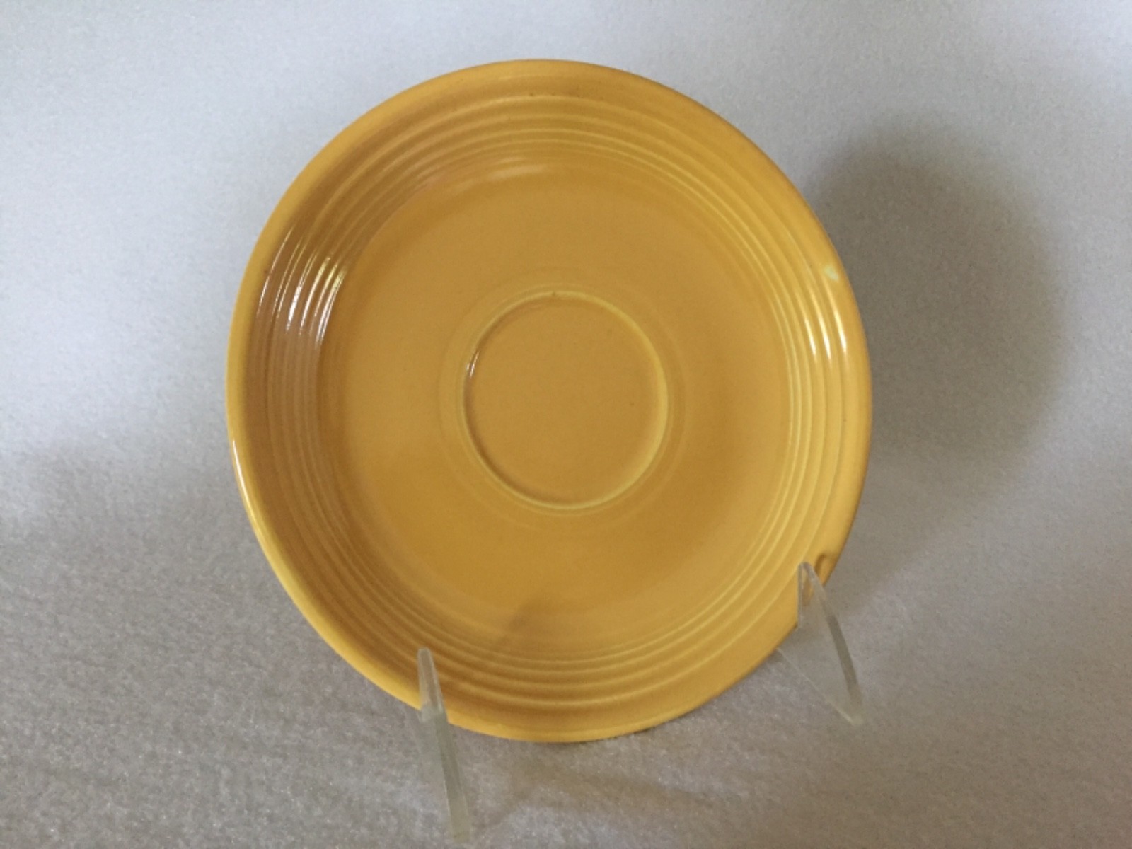 Vintage YELLOW Fiesta Ware Tea Cup & Saucer Free U.S. Shipping