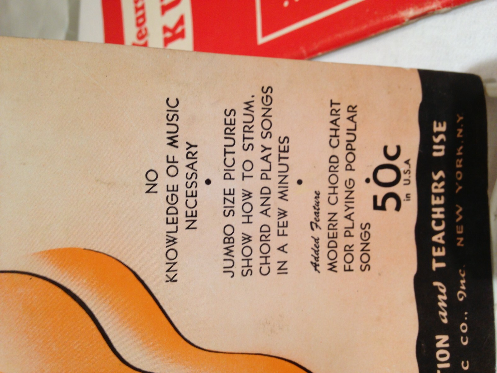 2 Vintage Ukulele Instruction & Song Books, Old Standards with Chord Diagrams