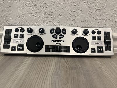 Numark DJ2GO Ultra Portable MIDI Capable Silver DJ Controller Only Untested