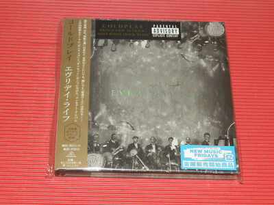 5GT 2019 JAPAN CD COLDPLAY EVERYDAY LIFE WITH BONUS TRACK Hardback Casebound 