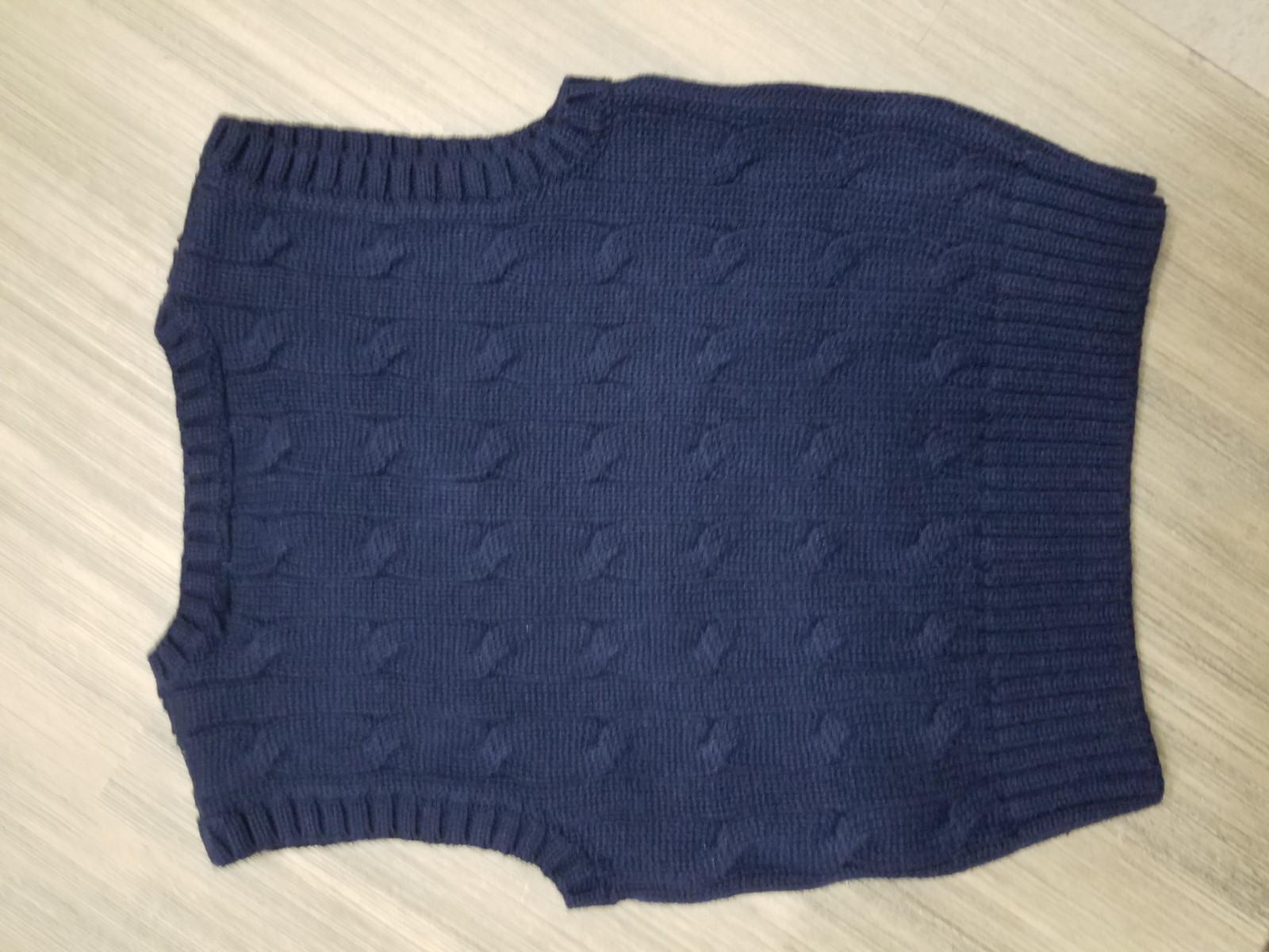 9 months Baby Boy Navy Blue Ralph Lauren Vest, 100% Cotton