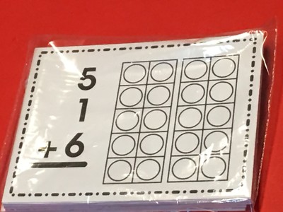 Three Digit Addition - Cards for Learning Centers 36 Laminated Cards