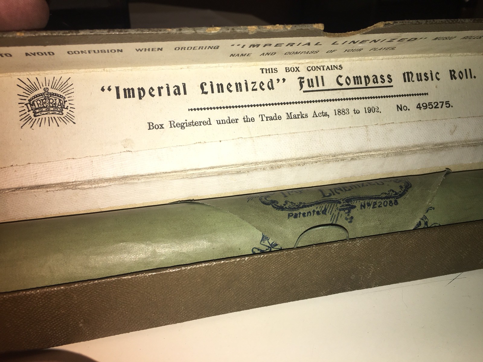 Antique Imperial Linenized Full Compass Piano Roll - 21075 - Sing Me To Sleep
