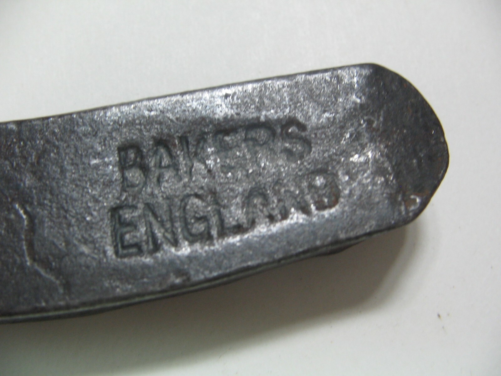 3 Steel horseshoes made by Diamond 1-BRS and 2 by Bakers England 3-F & 2F