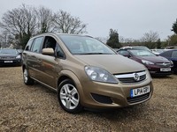 2014 VAUXHALL ZAFIRA 1.8i [120] PETROL EXCLUSIVE 5 DOOR 7 SEATER ULEZ COMPLIANT