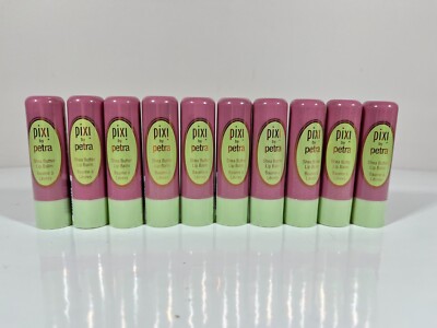(10) Pixi by Petra Shea Butter Tinted Lip Balm NATURAL ROSE 0.1oz/4g Moisturizer