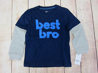 Carter's Boy's Best Bro Layered Look T-Shirt 4T Blue Multi 