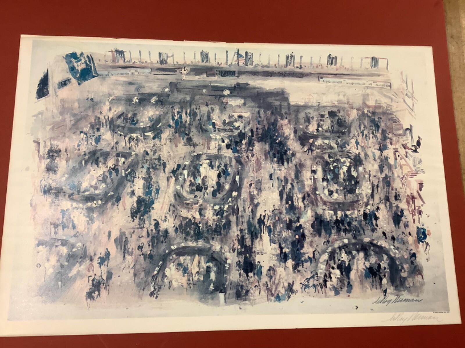 ロフトマン　まとめ売り Leroy Neiman Signed New York Stock Exchange Lithograph 1977