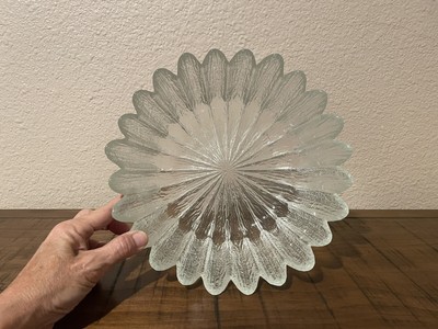 Vintage Holmegaard 10  Sunflower Bowl, Sidse Werner designer, 1970 s Denmark