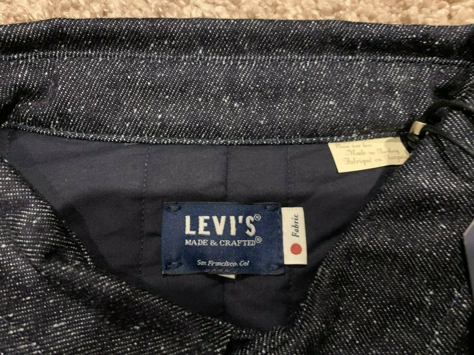 Pre-owned Levi's Made & Crafted Sack Jacket Japanese Fabric Neppy Denim (m) Rt$348 B2 In Multicolor