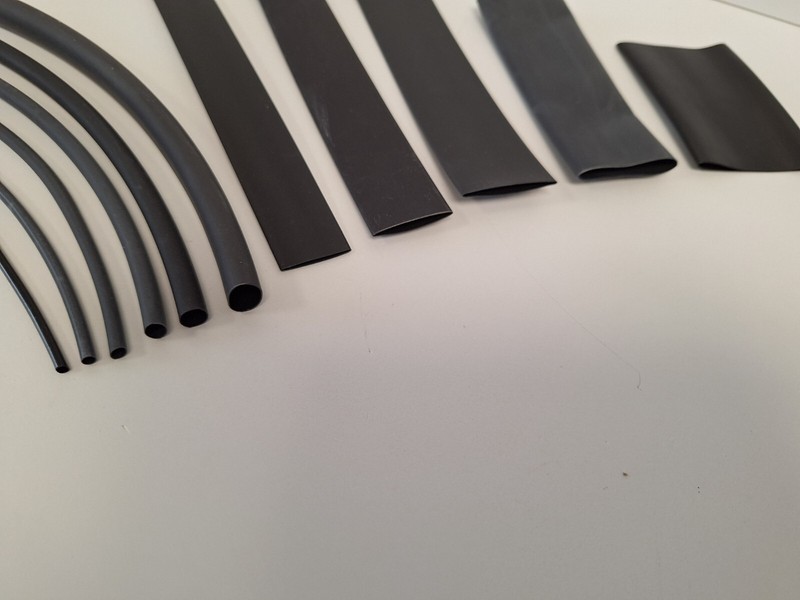 Schrumpfschlauch, 2:1,   Vernetztes Polyolefin, Schwarz Innen-Ã 1,2mm-6,4mm