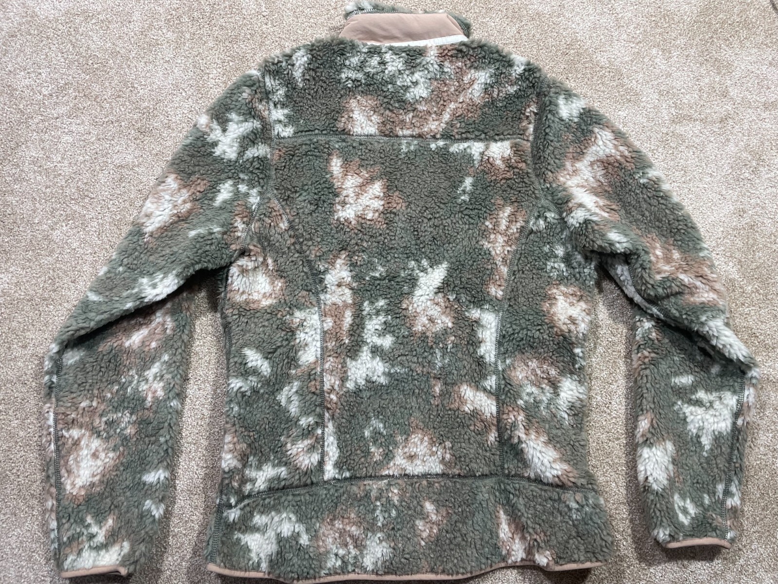 Pre-owned Patagonia Classic Women's Retro-x Full Zip Fleece Jacket Medium Snow Pine Green