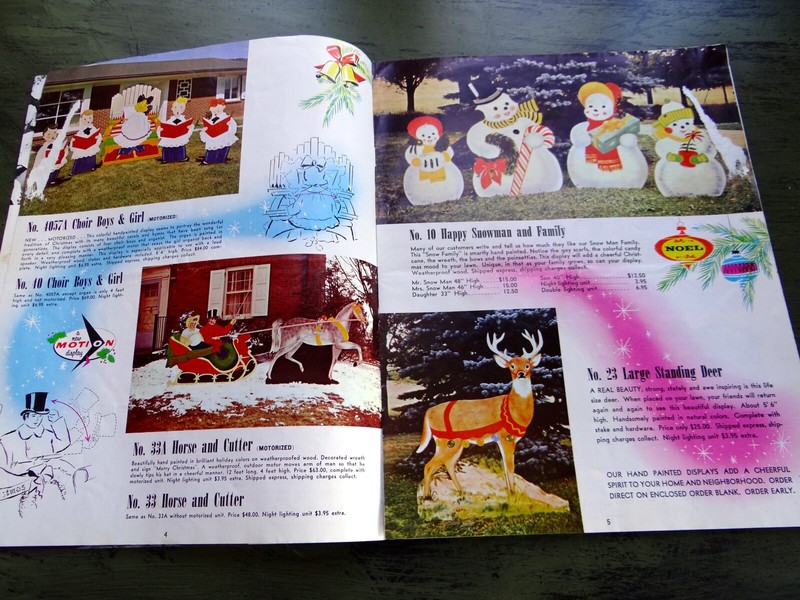 RARE 1957 LEONARD BRYNOLF JOHNSON Outdoor Christmas Display CATALOG Smethport PA