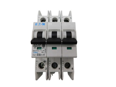 Eaton NNB FAZ-D30/3-RT Miniature Circuit Breakers (MCBs) FAZ 3P 30A 480V 50/60Hz