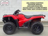 2021 HONDA TRX420 FM MANUAL FOURTRAX 4x4 QUAD ATV FOUR WHEELER