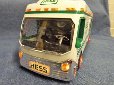 HESS TOY TRUCK - RECREATION VAN with DUNE BUGGY & MOTORCYCLE - 1998 - NEW IN BOX