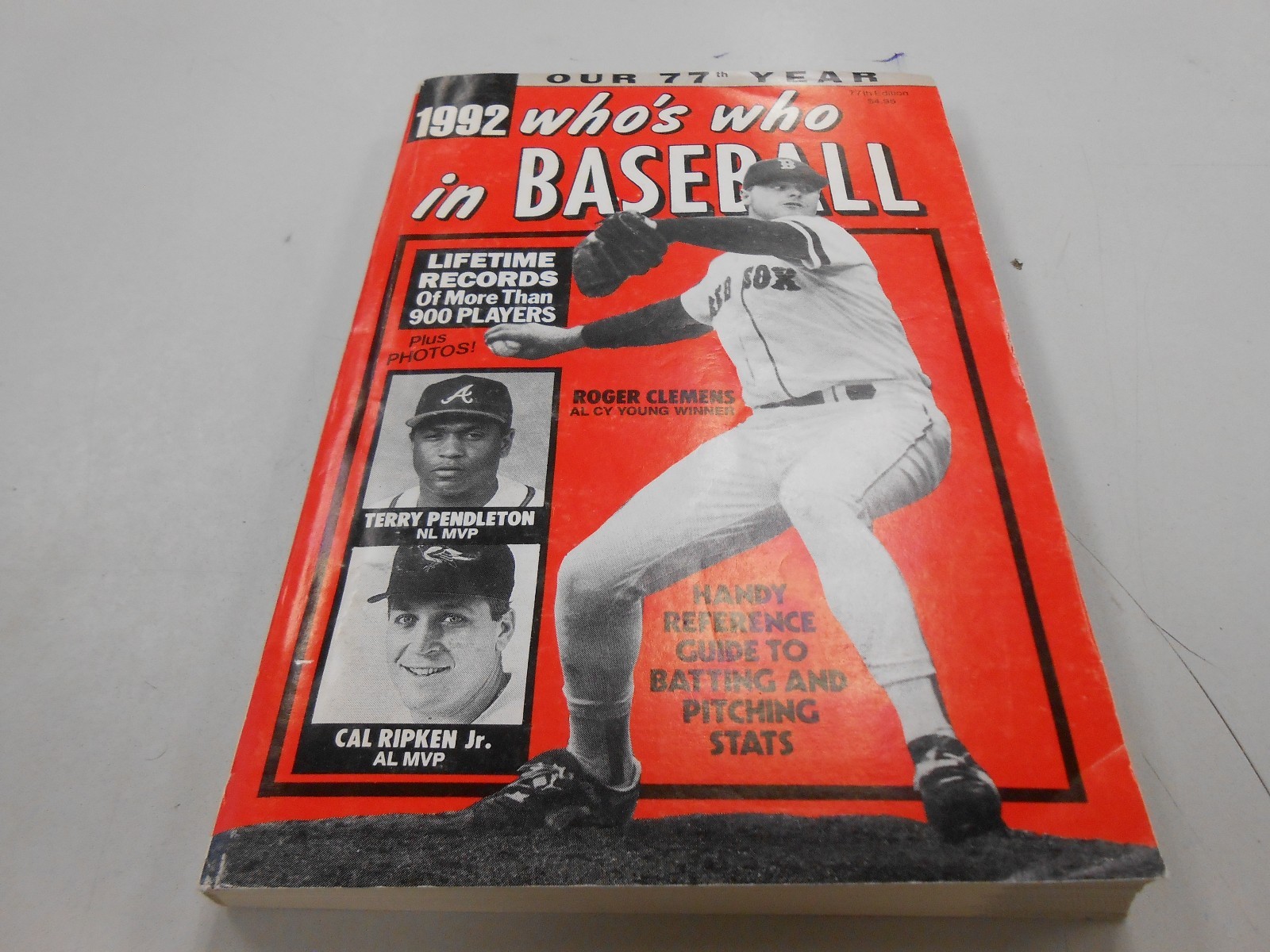 Who's Who in Baseball 77th Edition edited by Normal Maclean1 1992 edition FINE+!