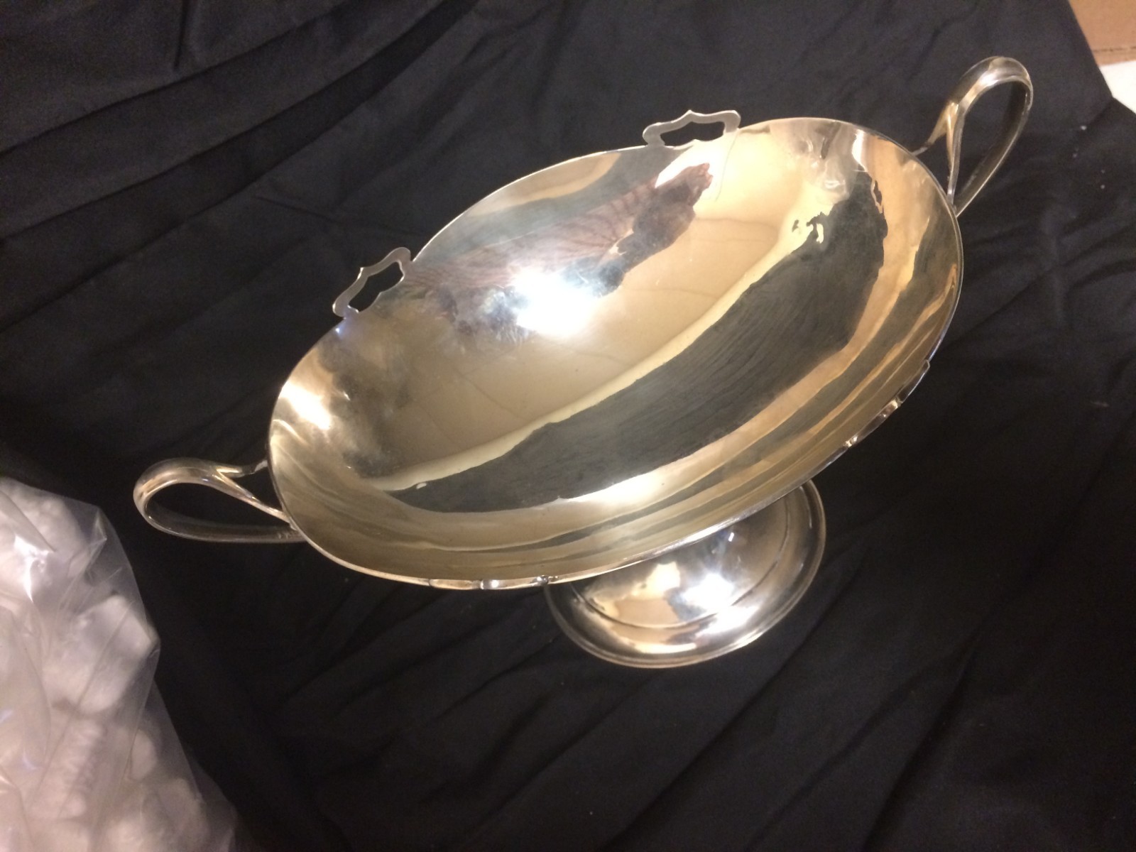 Walker & Hall Sheffield English Sterling Silver Compote Bowl 1901 Art Nouveau