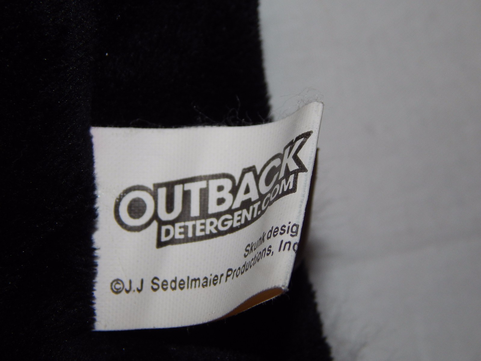 Hand Puppet Subaru Outback Detergent Skunk Spokes Stinky Black White Plush Auto