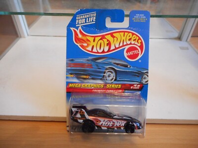 Hotwheels Mega Graphic Series Firebird Funny Car in Schwarz auf Blister