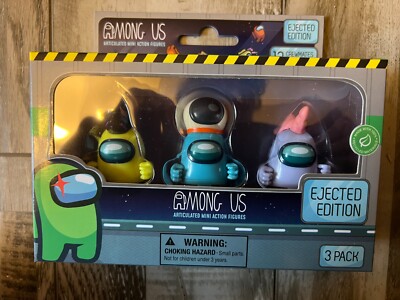 Among Us 3 Pack Mini Figures Ejected Edition (Brand New!!) 2023 Toikido