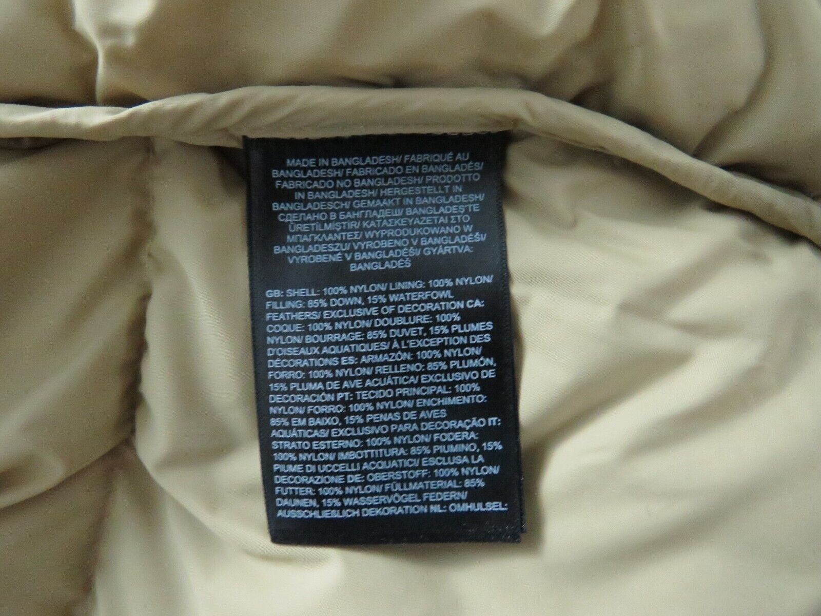 Pre-owned The North Face Womens  1996 Retro Nuptse Puffer 700-down Hooded Jacket - Almond In Beige