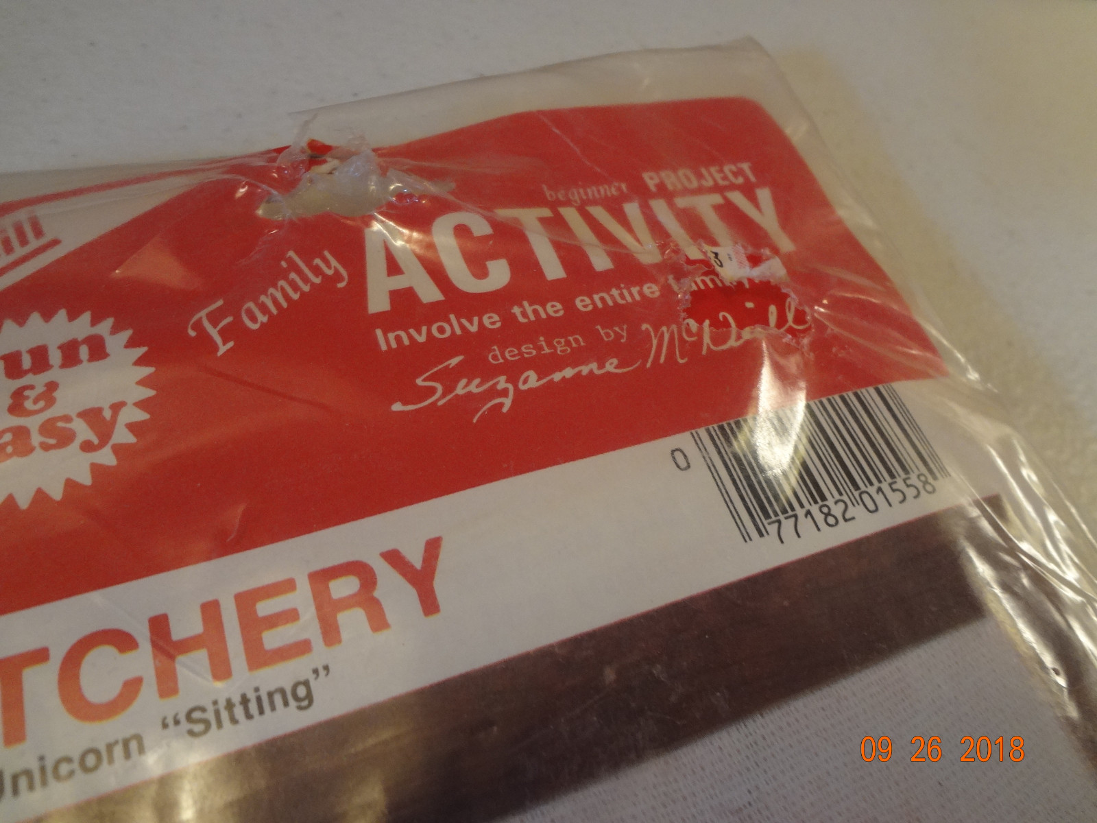 Vintage McNeill Crewel Embroidery Kit Beginner Project Unicorn #1558