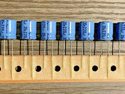 20 PCS LOT CAPACITOR ALUMINUM 220UF 220MF 35V REPLACES 25V 16V 10V 6.3V NEW