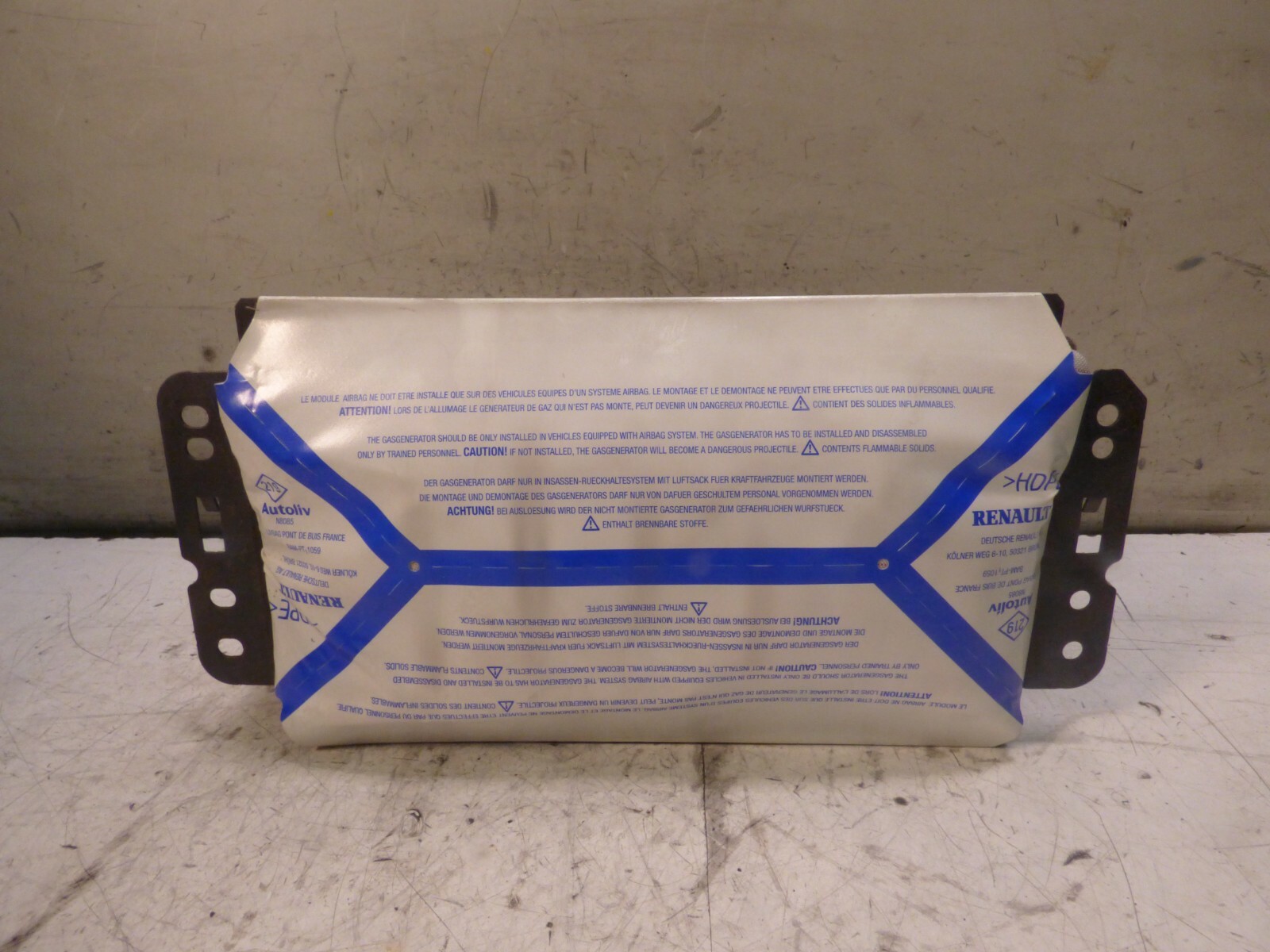 Carica airbag sedile anteriore destra RENAULT MEGANE II 2010 8200454743A