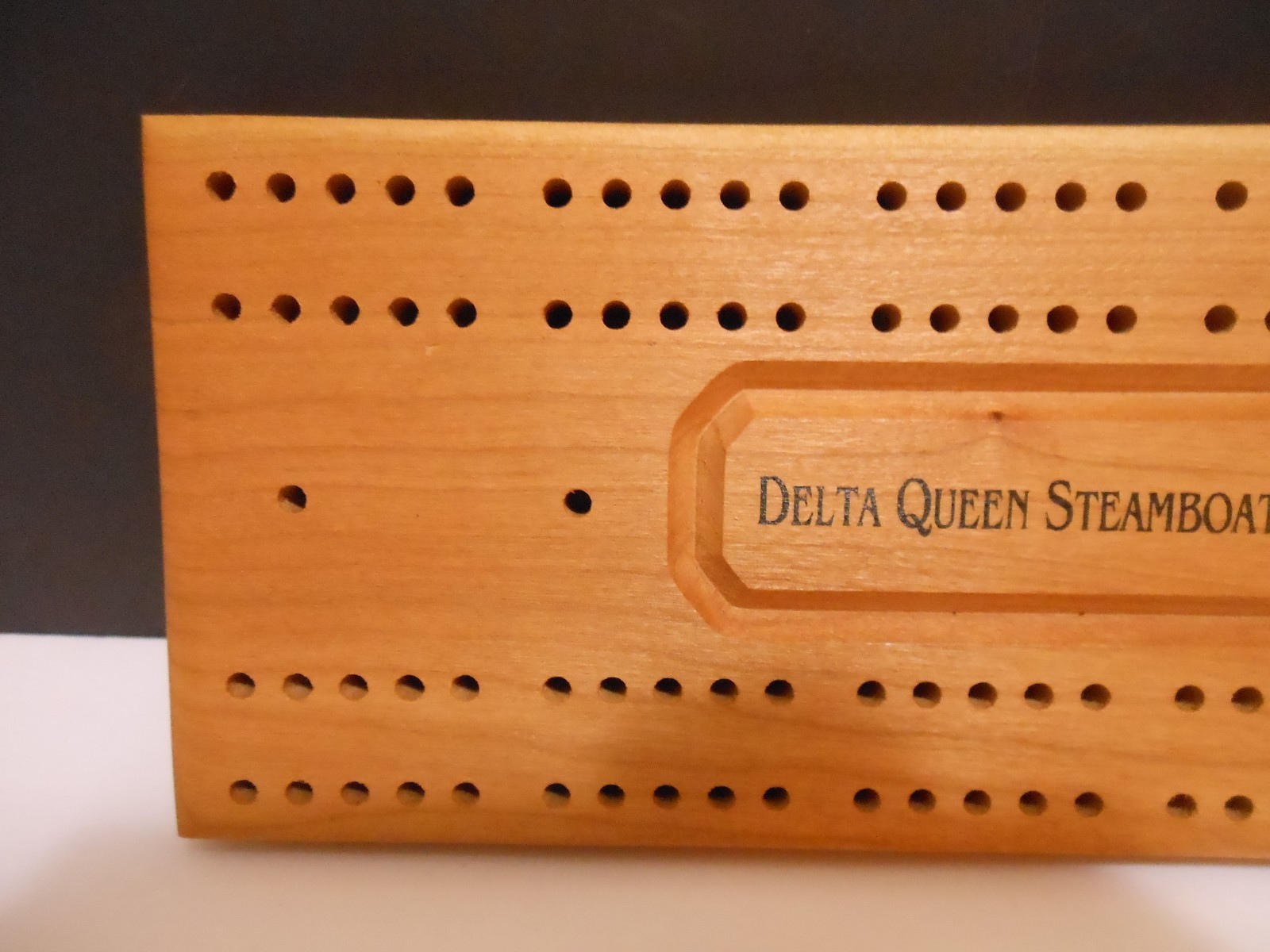 2 Player Wooden Cribbage Board Noncontinuous Channel Craft Made in U.S.A.