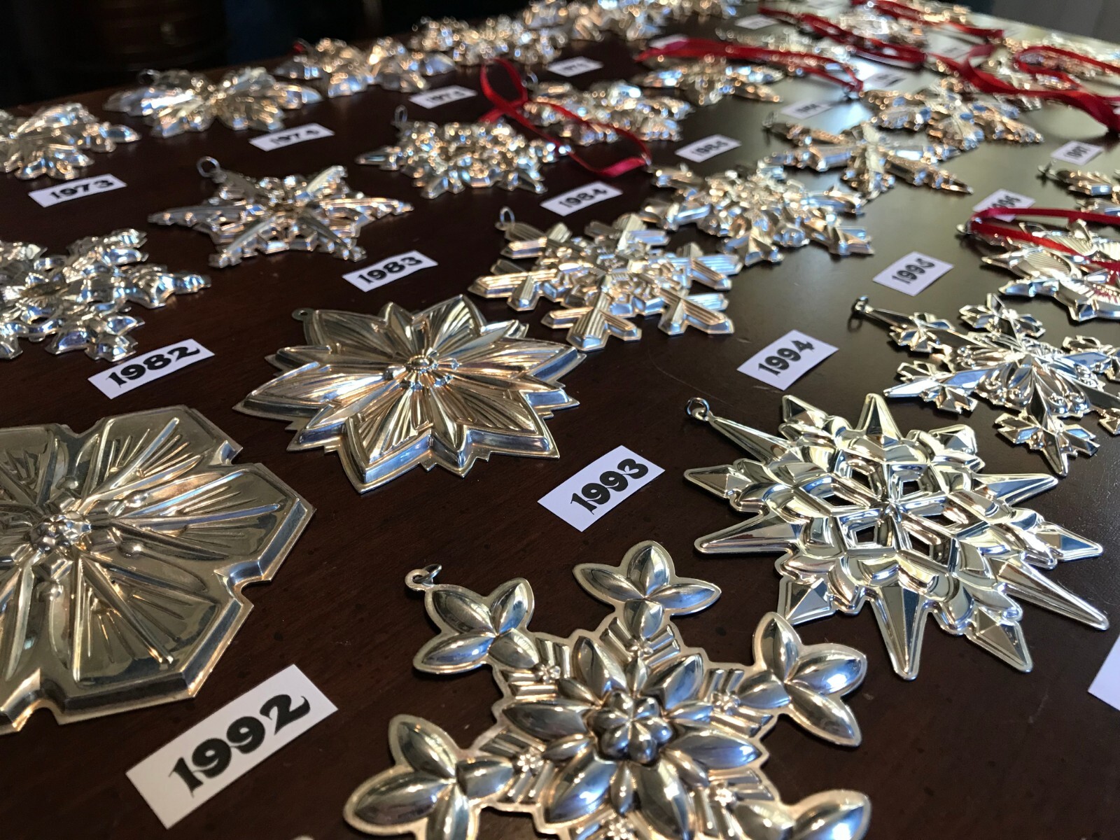 Vintage Gorham Sterling Silver Snowflake Ornament - 1970 - 2018 Annual Christmas