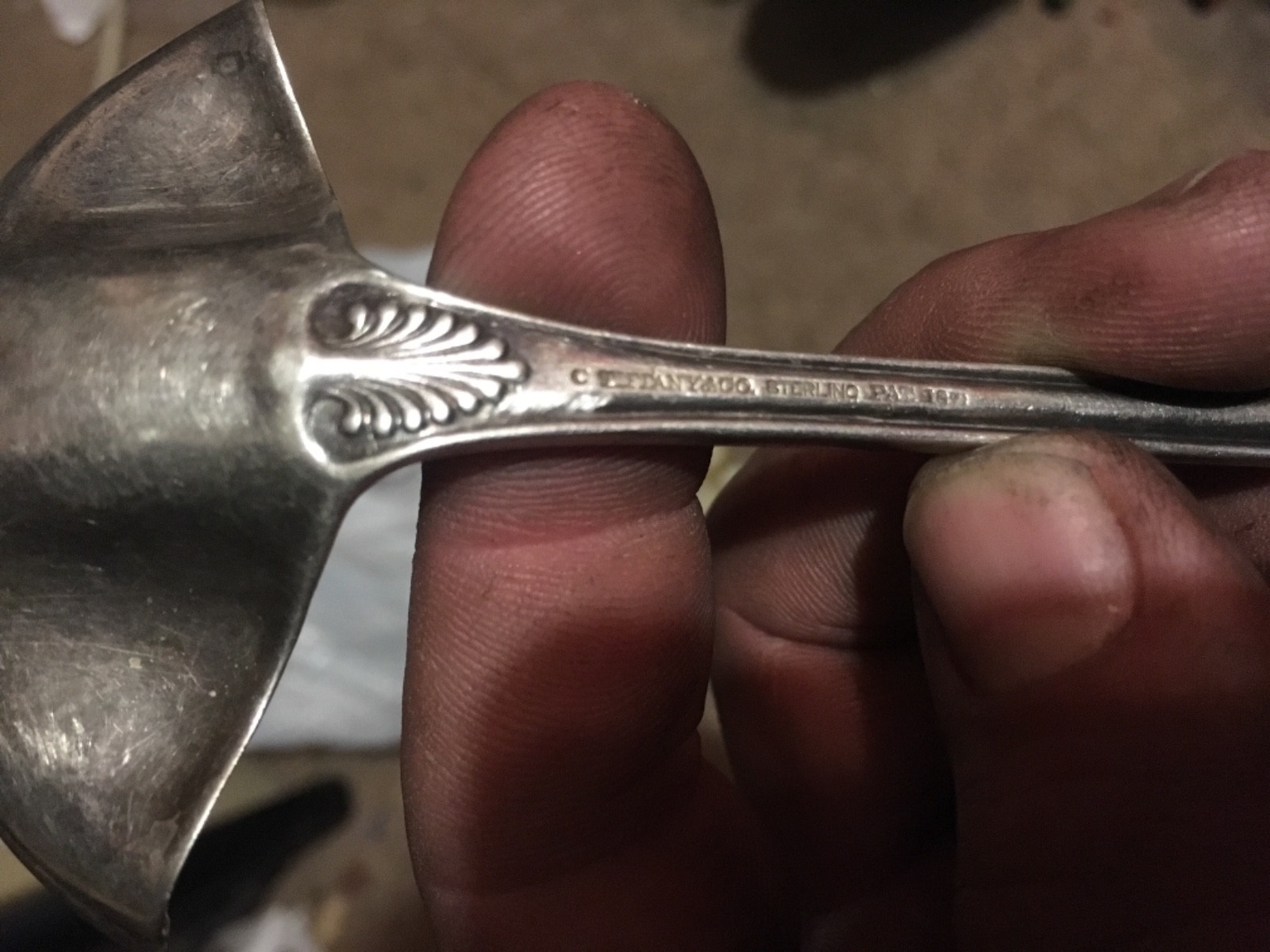 C Tiffany Co. sterling pat1891 laddle